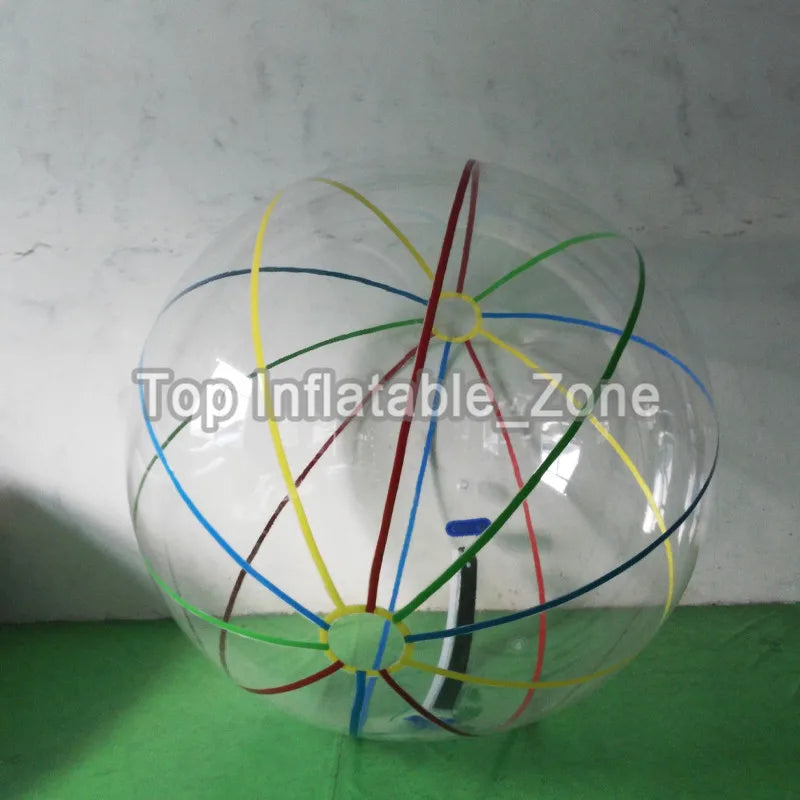 Zorb ball gonflable couleur bleu vif