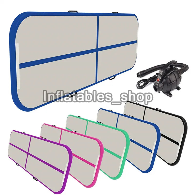 Tapis gonflable gymnastique avec pompe intégrée