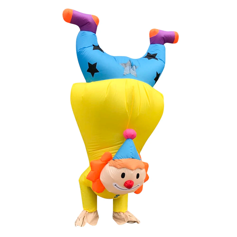 Costume clown gonflable carnaval animation spectacle