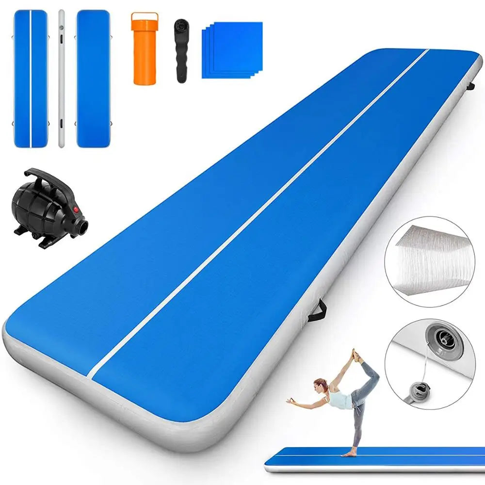 Tapis gonflable gymnastique compact vue ensemble