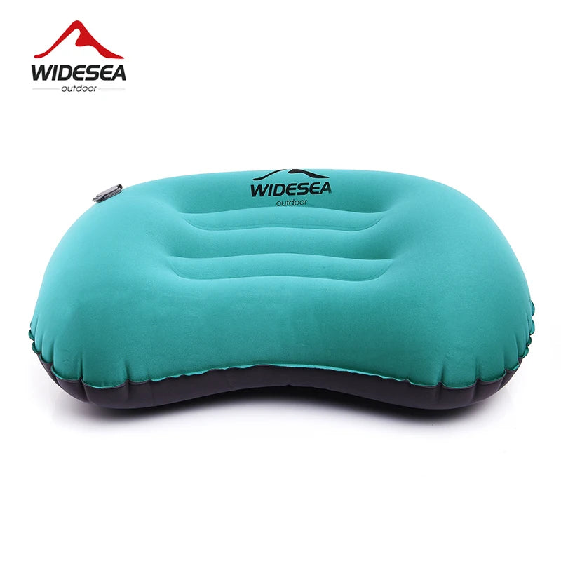 Oreiller gonflable camping compact, vue d'ensemble