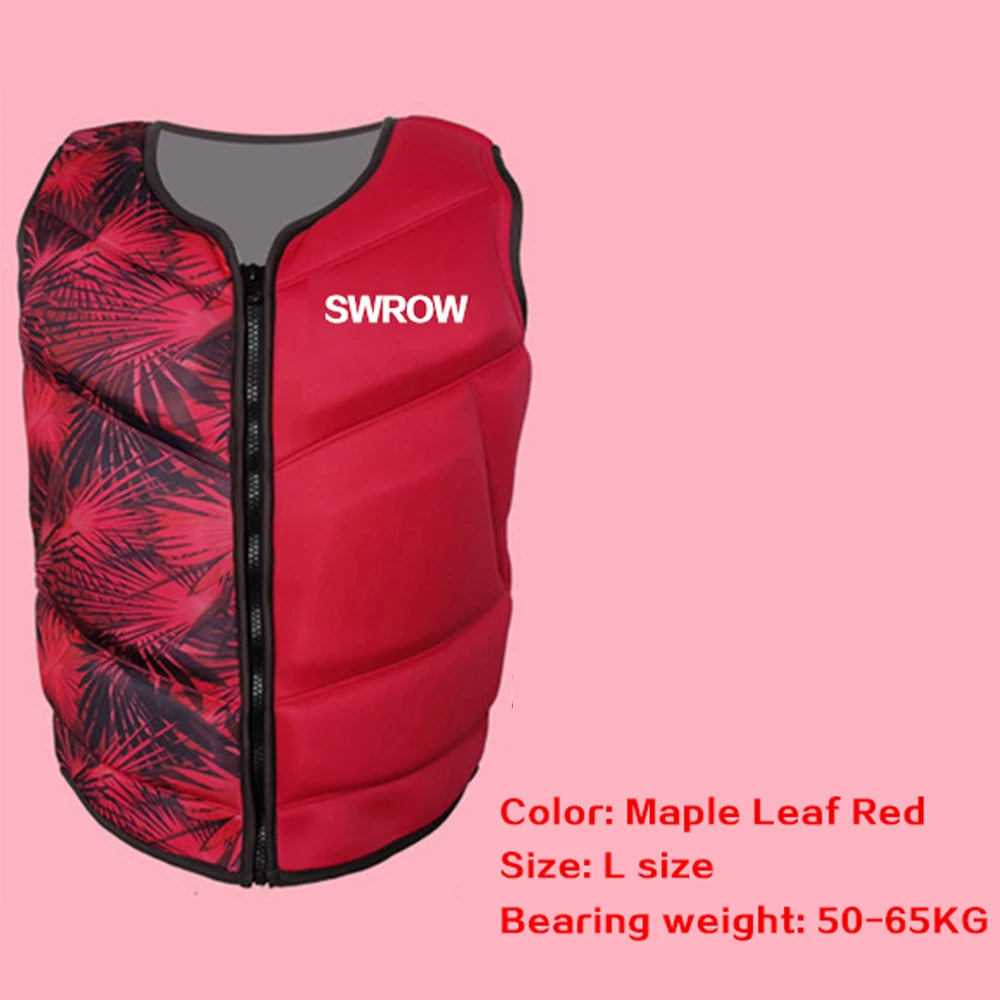 Gilet de flottabilité néoprène vue latérale