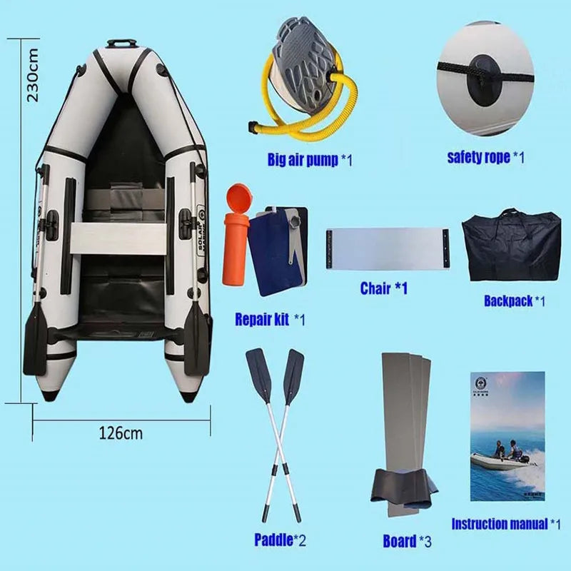 Chambres à air du bateau gonflable