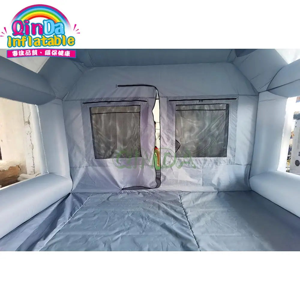 Cabine de peinture gonflable pliée pour transport
