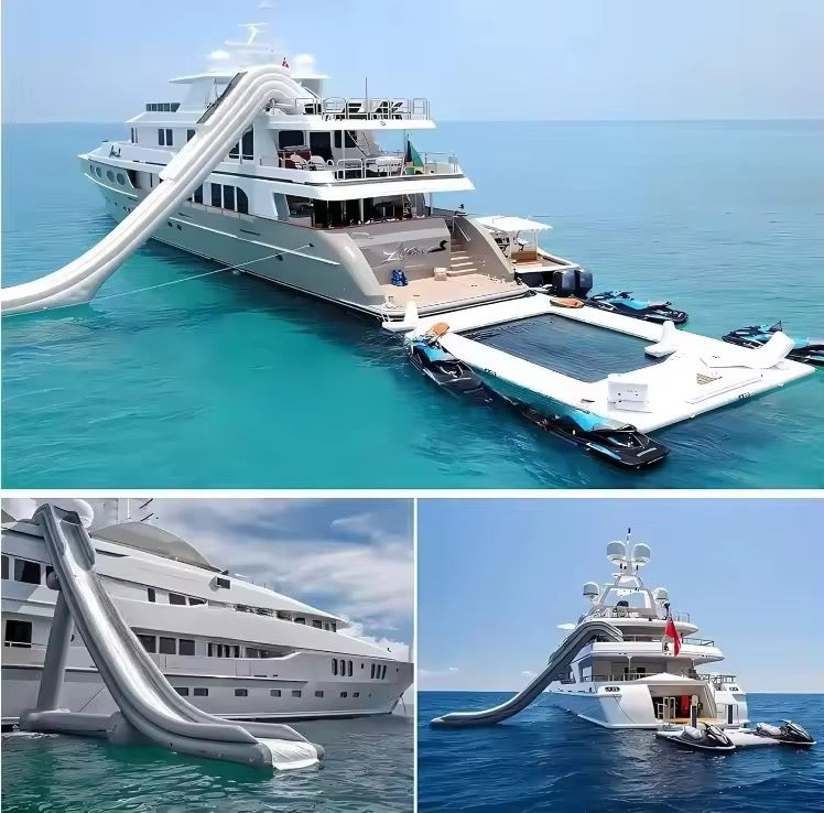 Toboggan Aquatique Gonflable Yacht Géant