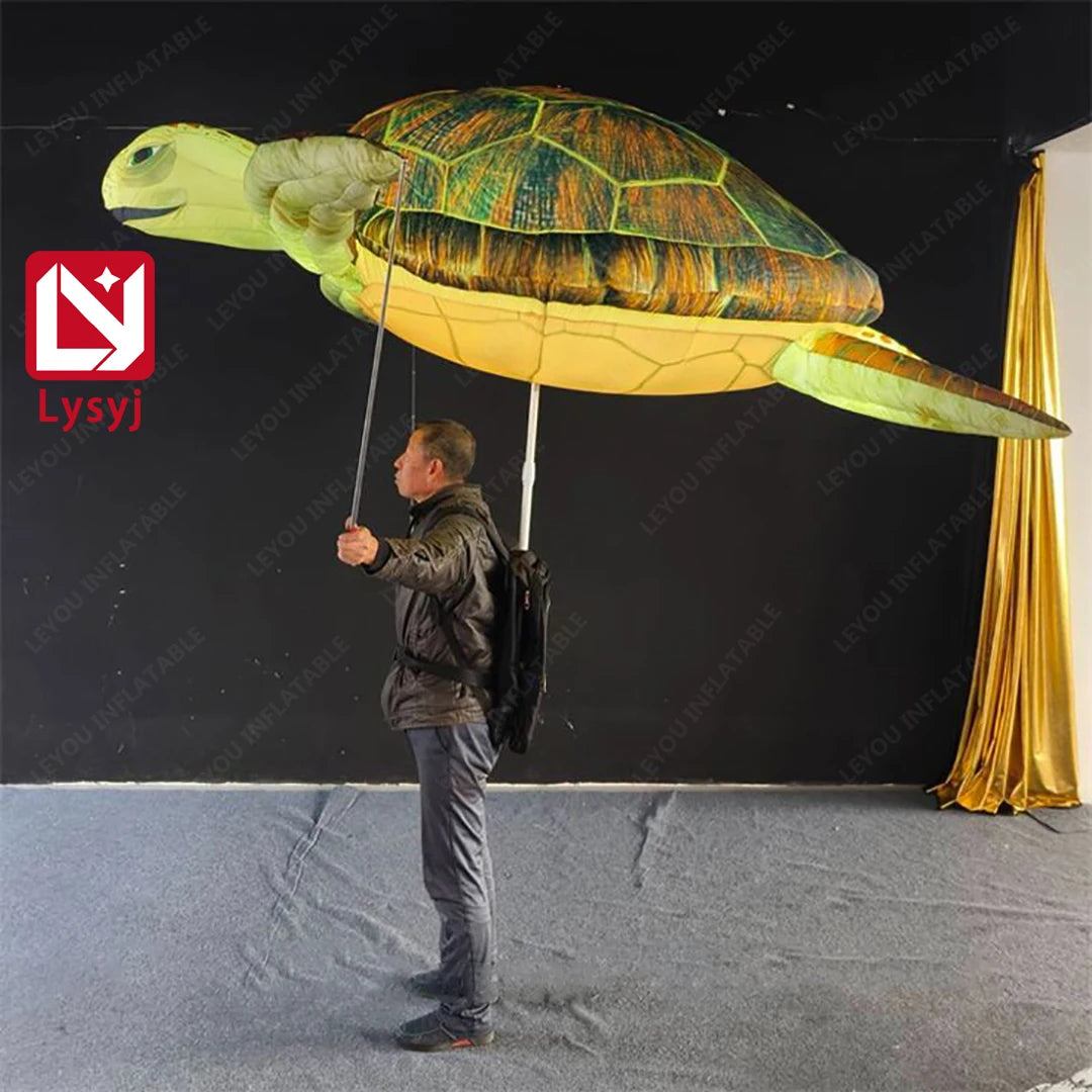 Décoration gonflable avec éclairage LED intégré