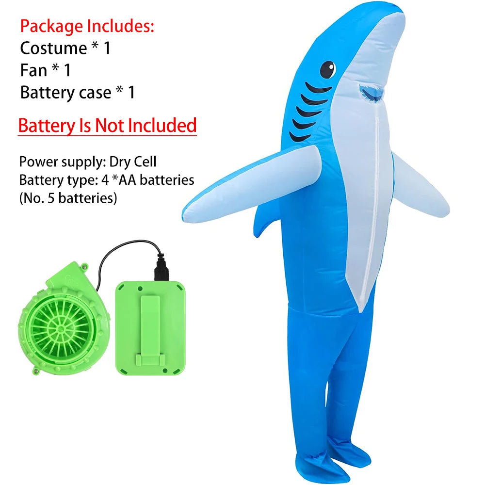 Costume requin gonflable Halloween carnaval
