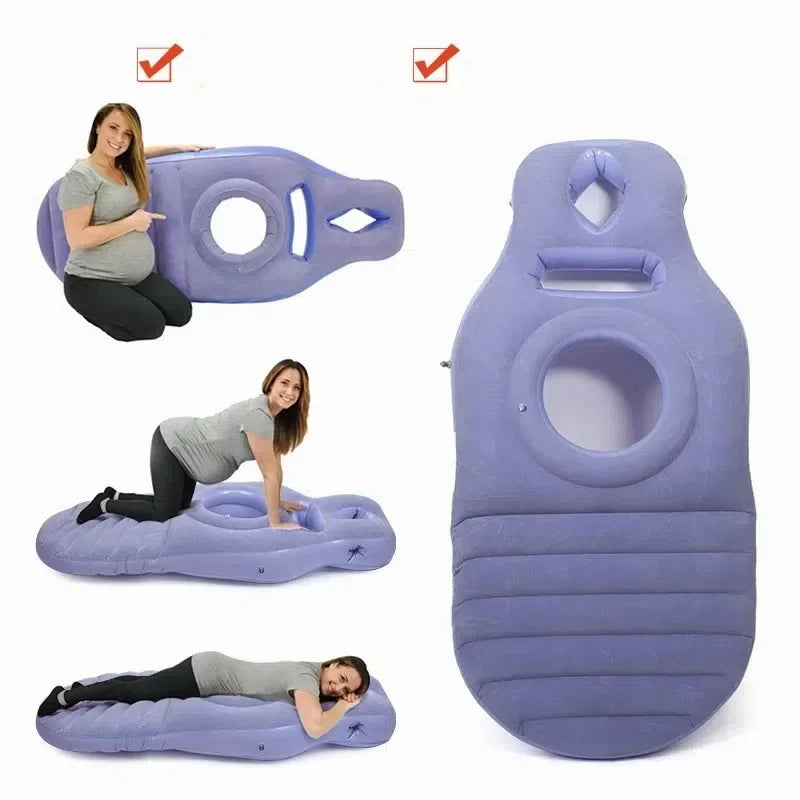 Matelas gonflable de soutien coloris rose