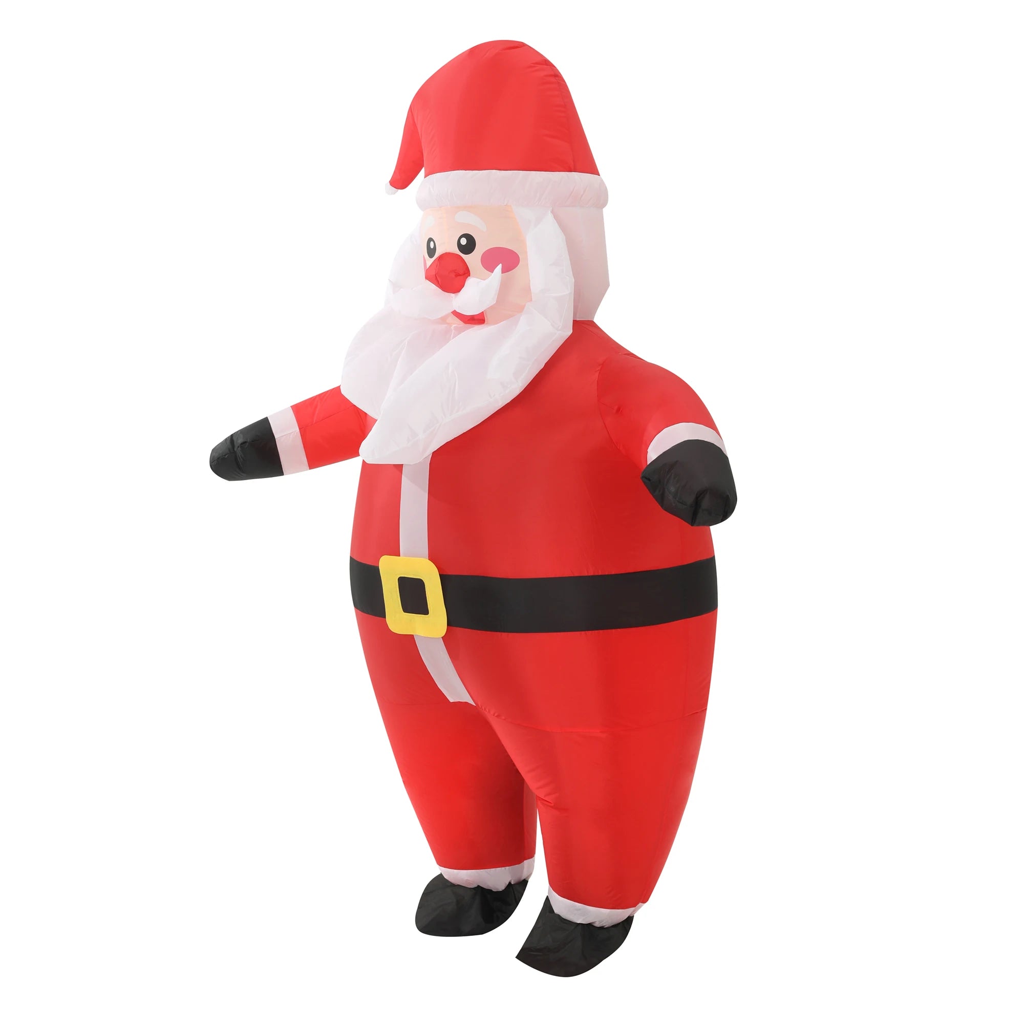 Détail du costume gonflable Père Noël adulte