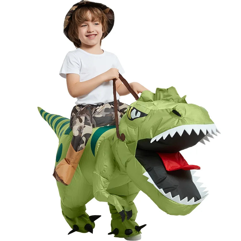Déguisement gonflable velociraptor enfant anniversaire