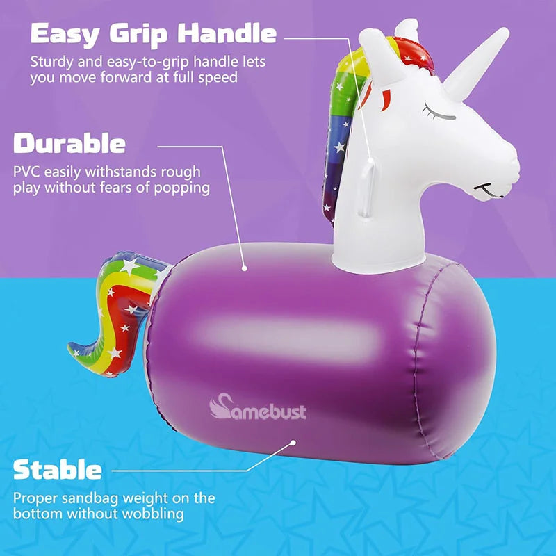 Animal sauteur gonflable dinosaure poignées ergonomiques