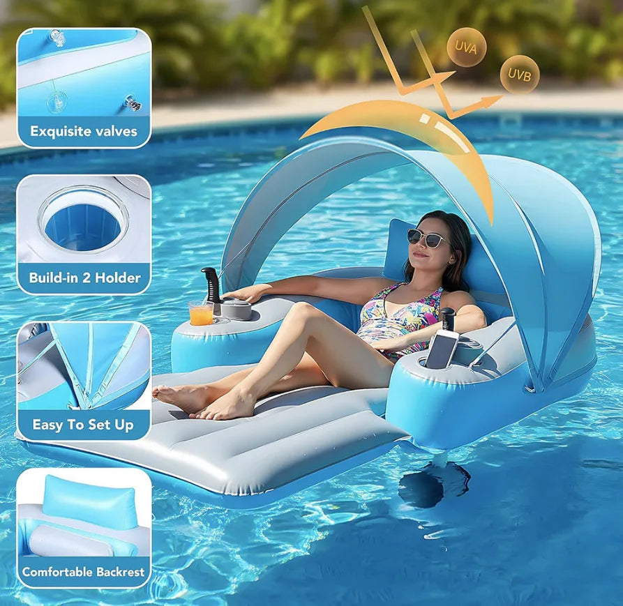 Utilisation du propulseur du fauteuil gonflable