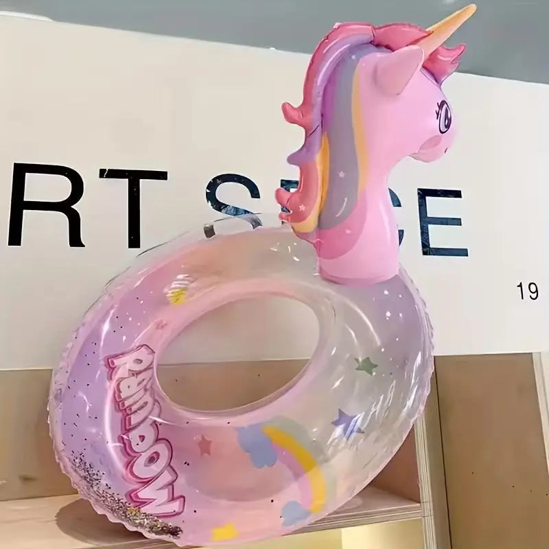 Bouée licorne gonflable couleurs vives