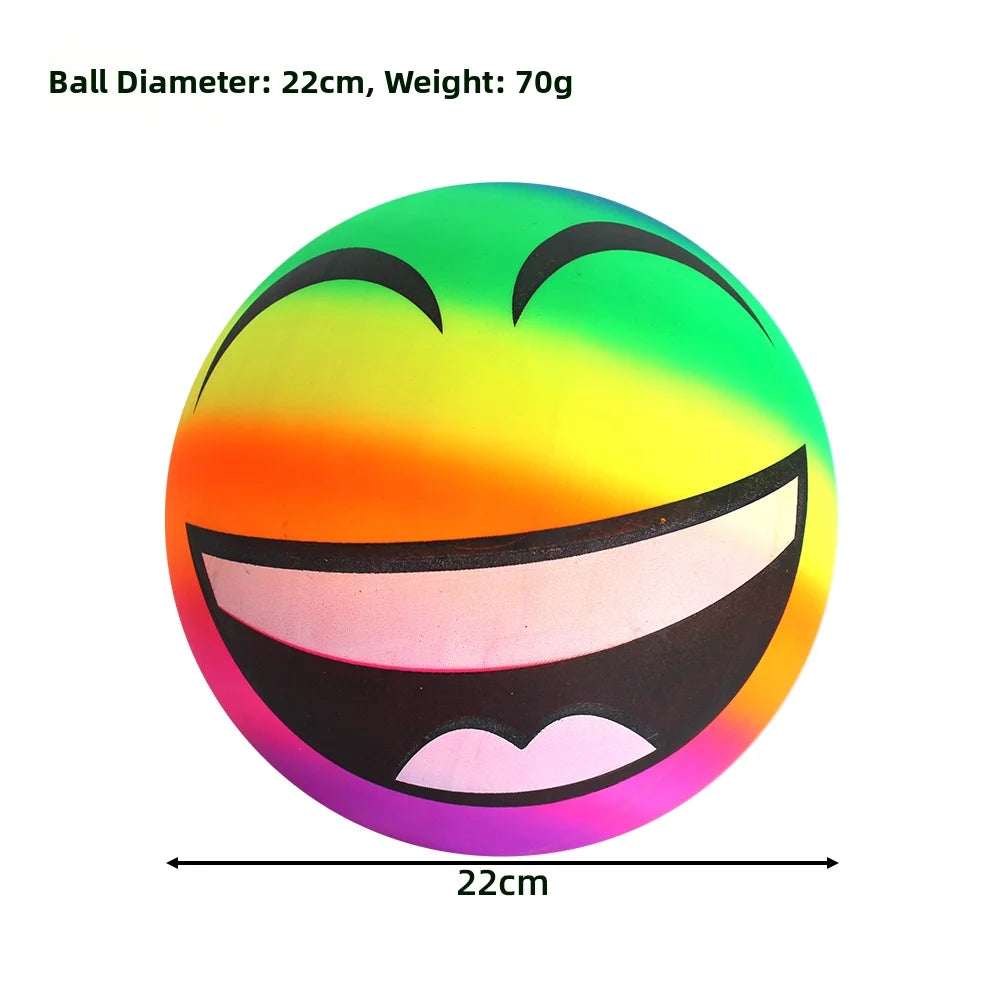 Jouet gonflable plage ballon multicolore 22 cm PVC