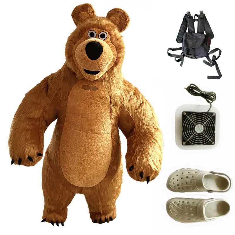 Costume gonflable mascotte Ours différents modèles de couleur
