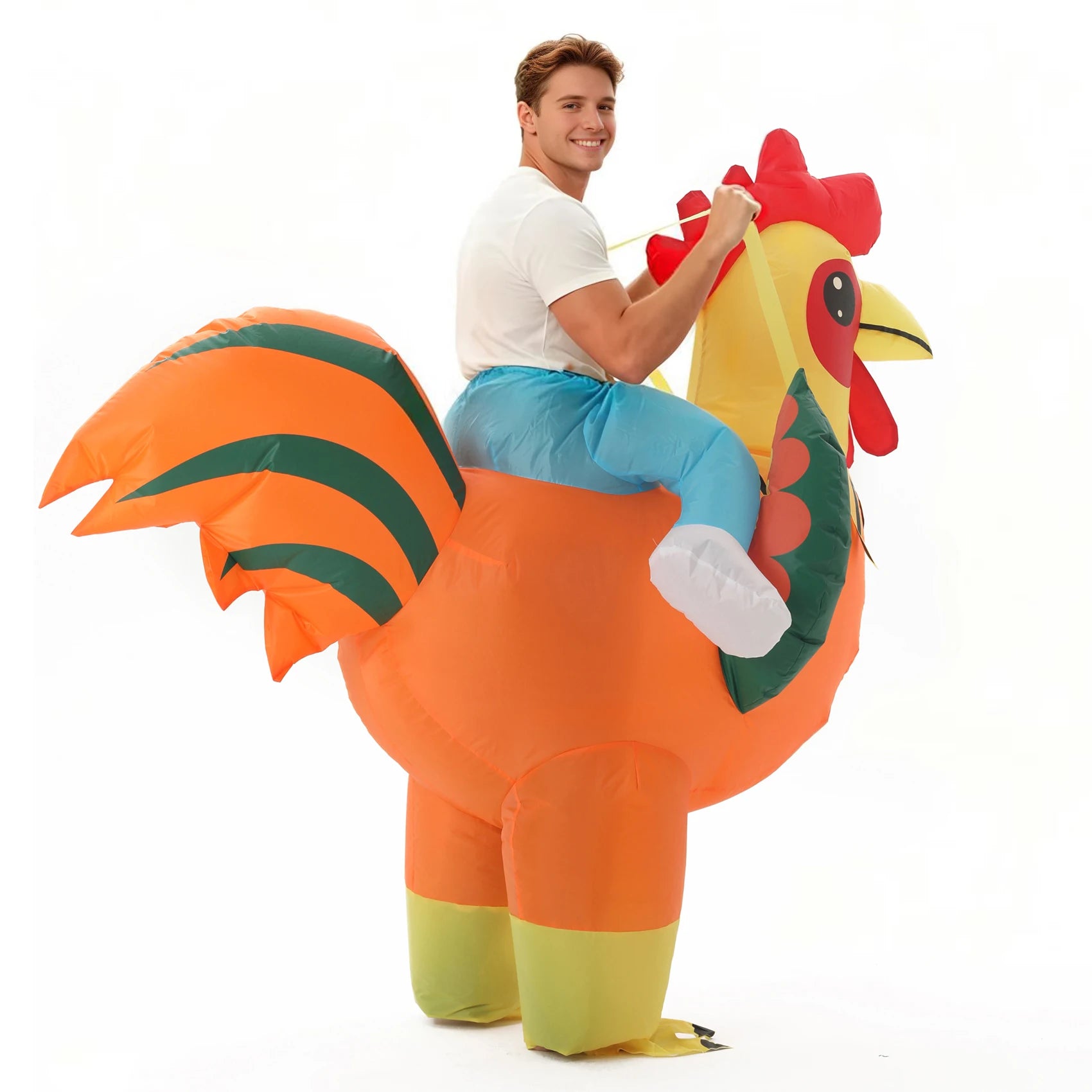 Combinaison gonflable animal coq adulte 160-190 cm