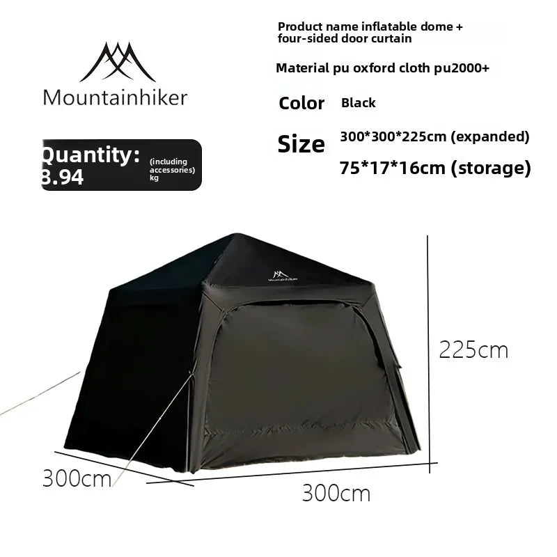 Tente gonflable dôme pour camping familial