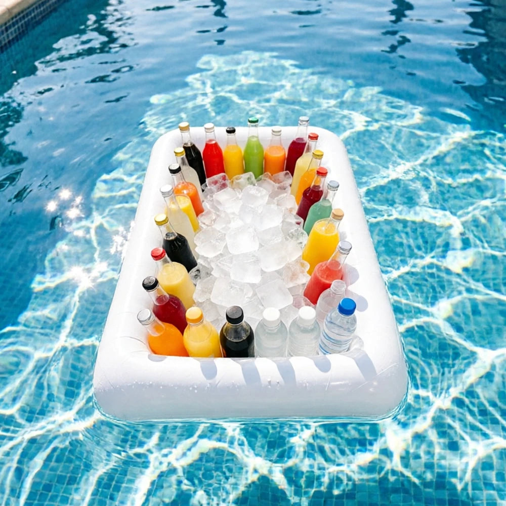 Bar gonflable piscine plateau rafraîchisseur flottant en PVC