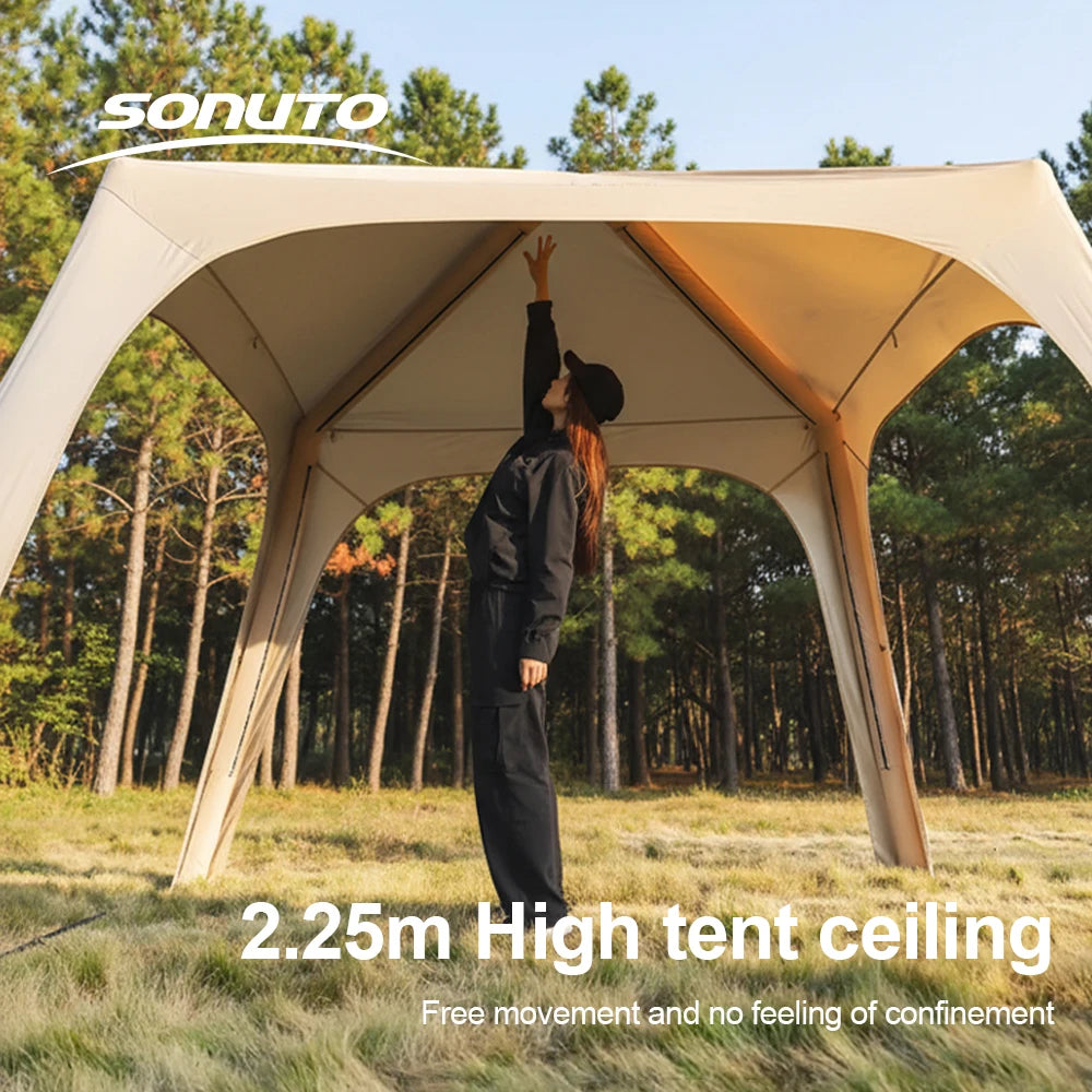 Structure en aluminium de la tente gonflable glamping