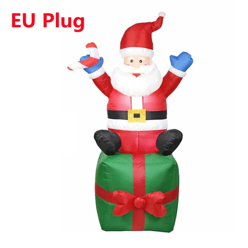 Père Noël gonflable géant 1,8 m en extérieur