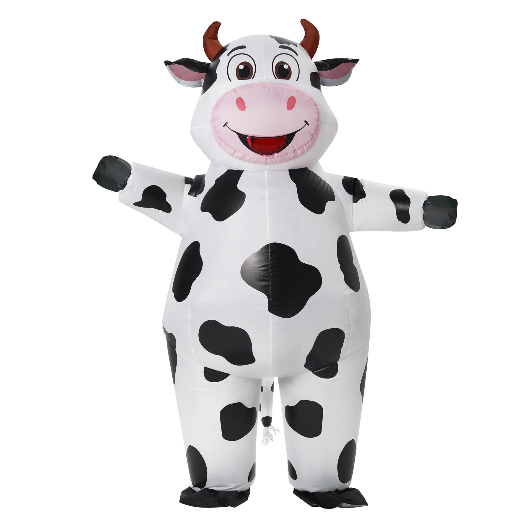 Costume gonflable vache adulte corps entier vue de face
