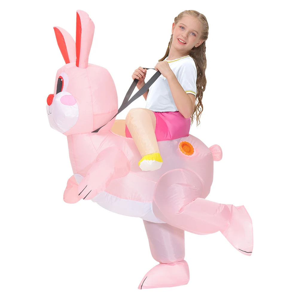 Costume gonflable coq enfant taille S porté pour Halloween