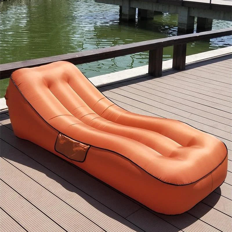 Canapé Gonflable Inclinable Plage Flottant - vue d'utilisation en piscine