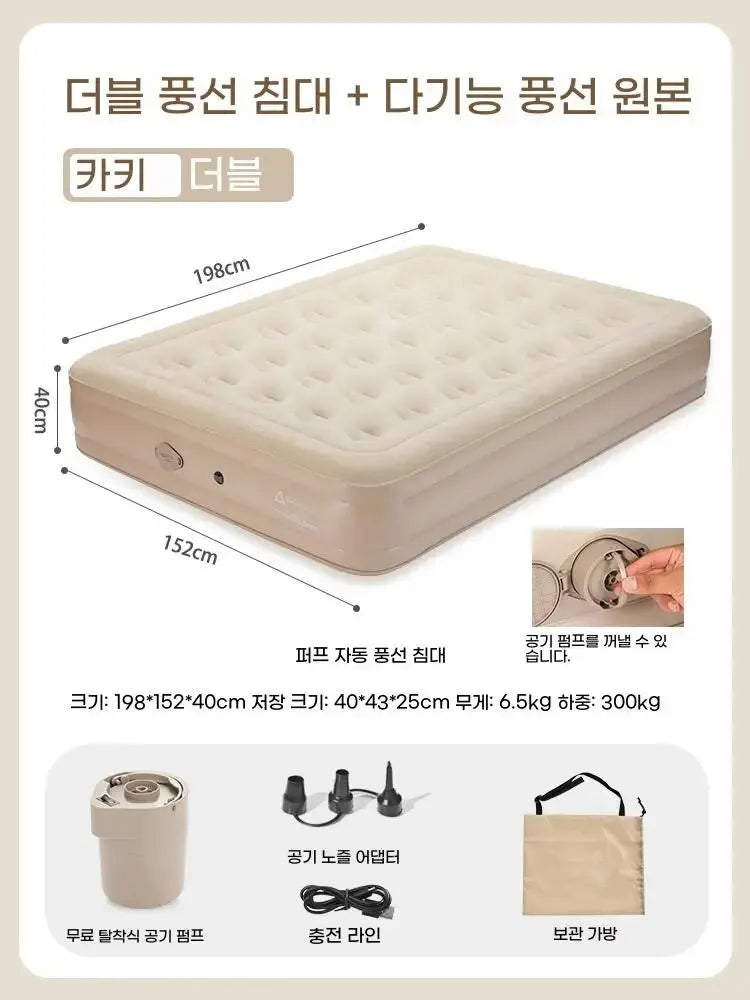 Matelas de Camping Gonflable Dossier - vue de dos