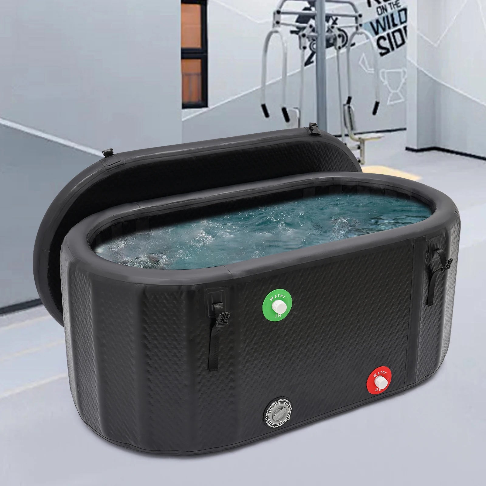 Baignoire gonflable de glace boucle de sécurité