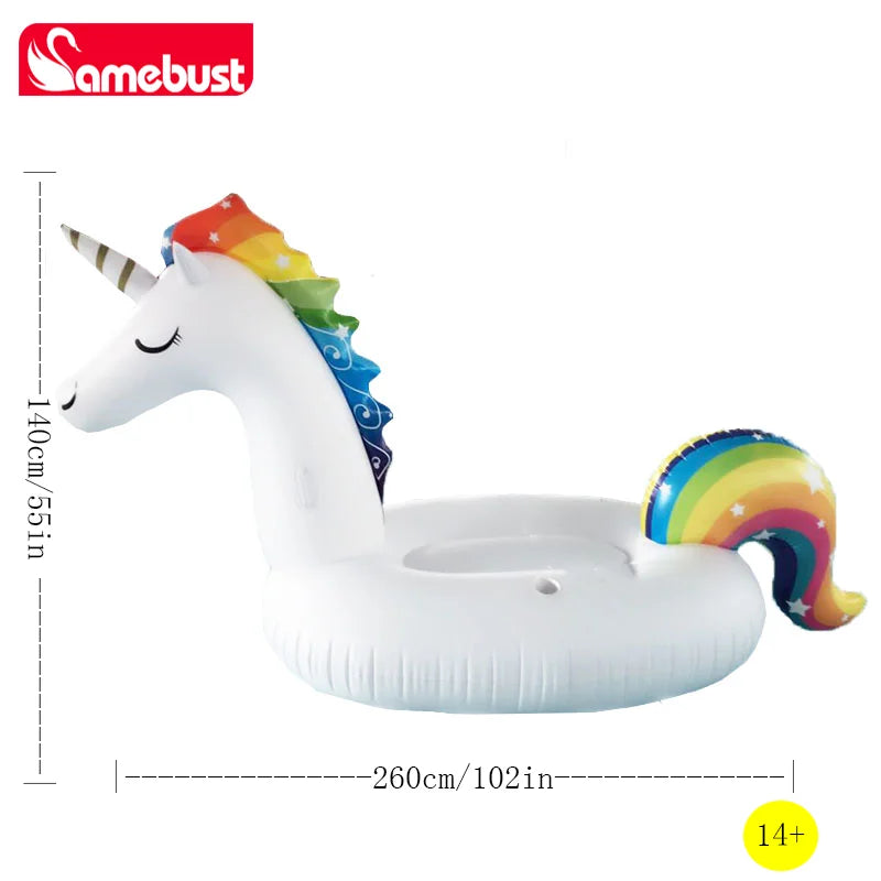 Flotteur animal licorne gonflable plage