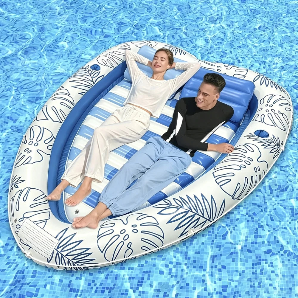 Chaise longue gonflable en forme de cœur