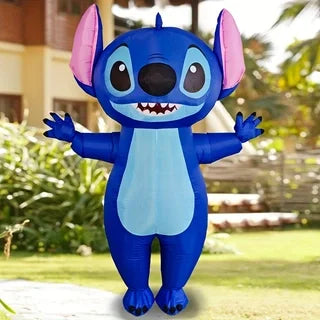 Vue rapprochée du visage du costume gonflable mascotte