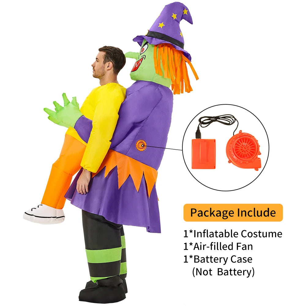 Costume fantôme gonflable taille adulte 150-195 cm