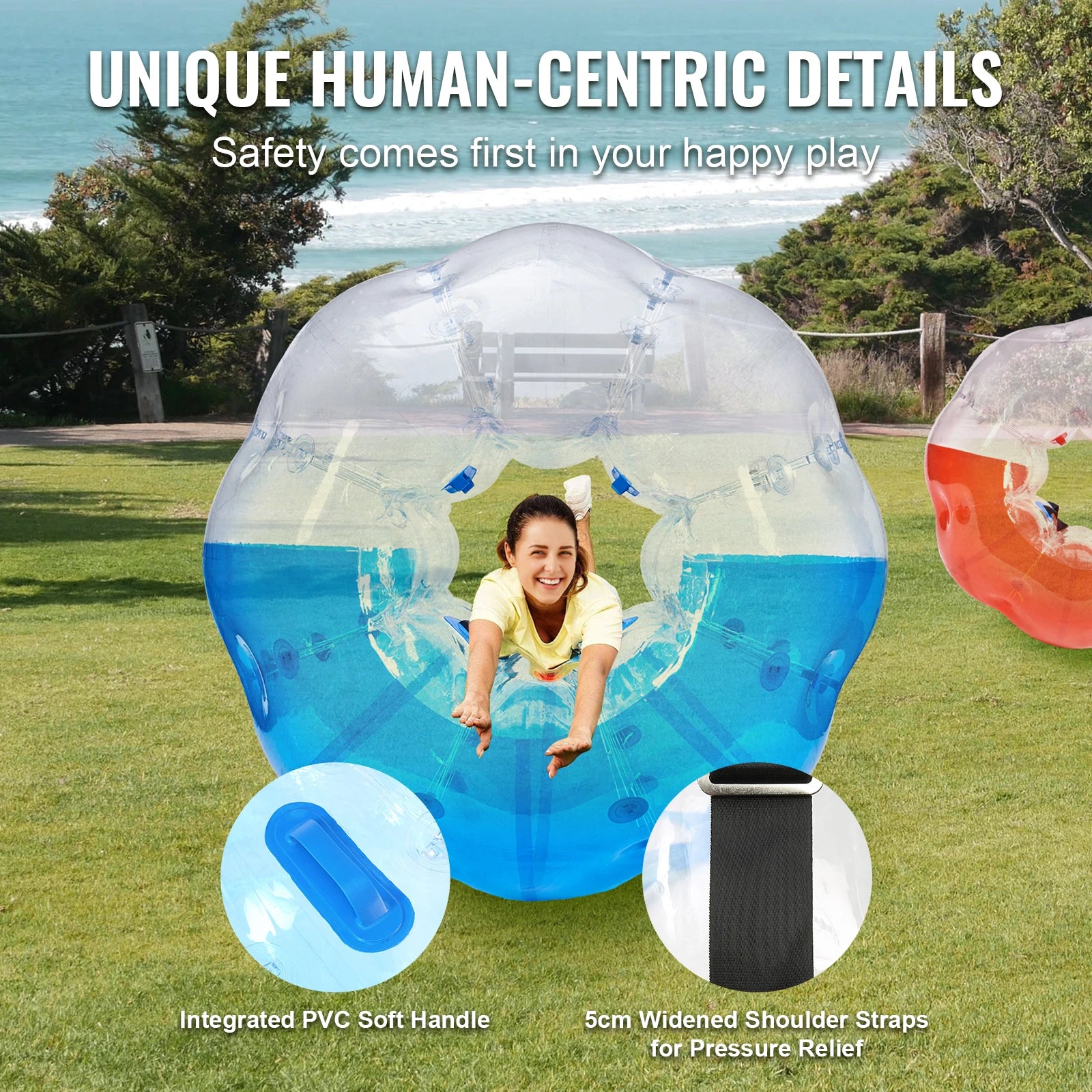 Bumper ball gonflable 1,5 m affrontement en plein air