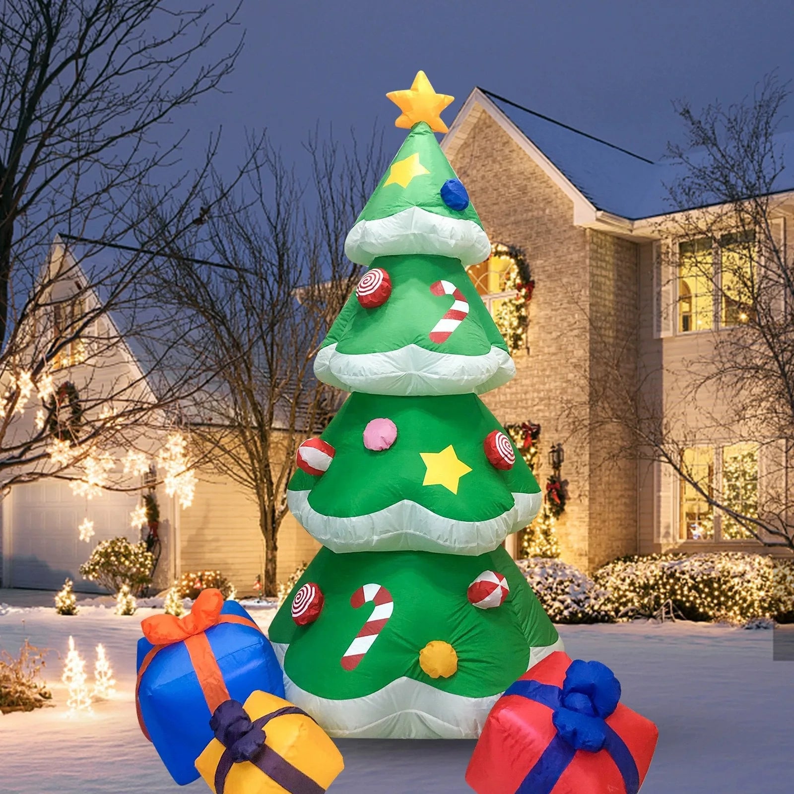 Décoration gonflable Noël 1,5 m pour vitrine