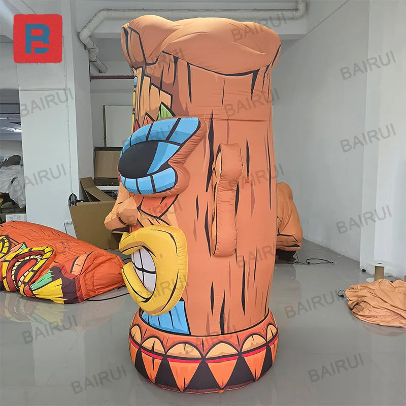 Colonne gonflable Tiki thème tropical
