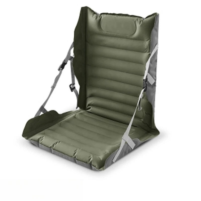 Coussin de siege gonflable plie pour le rangement