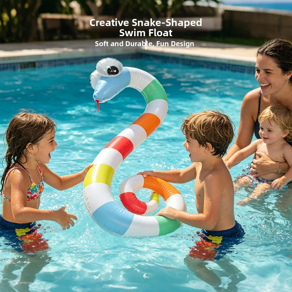 Bâton flottant gonflable serpent ondulé PVC piscine