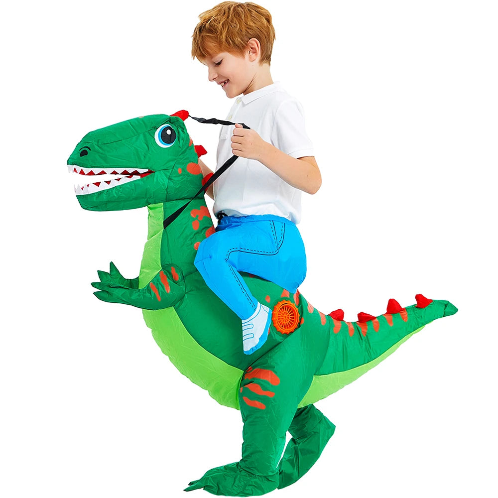 Déguisement gonflable dino enfant ventilateur inclus