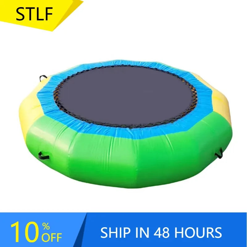 Trampoline flottant gonflable avec échelle