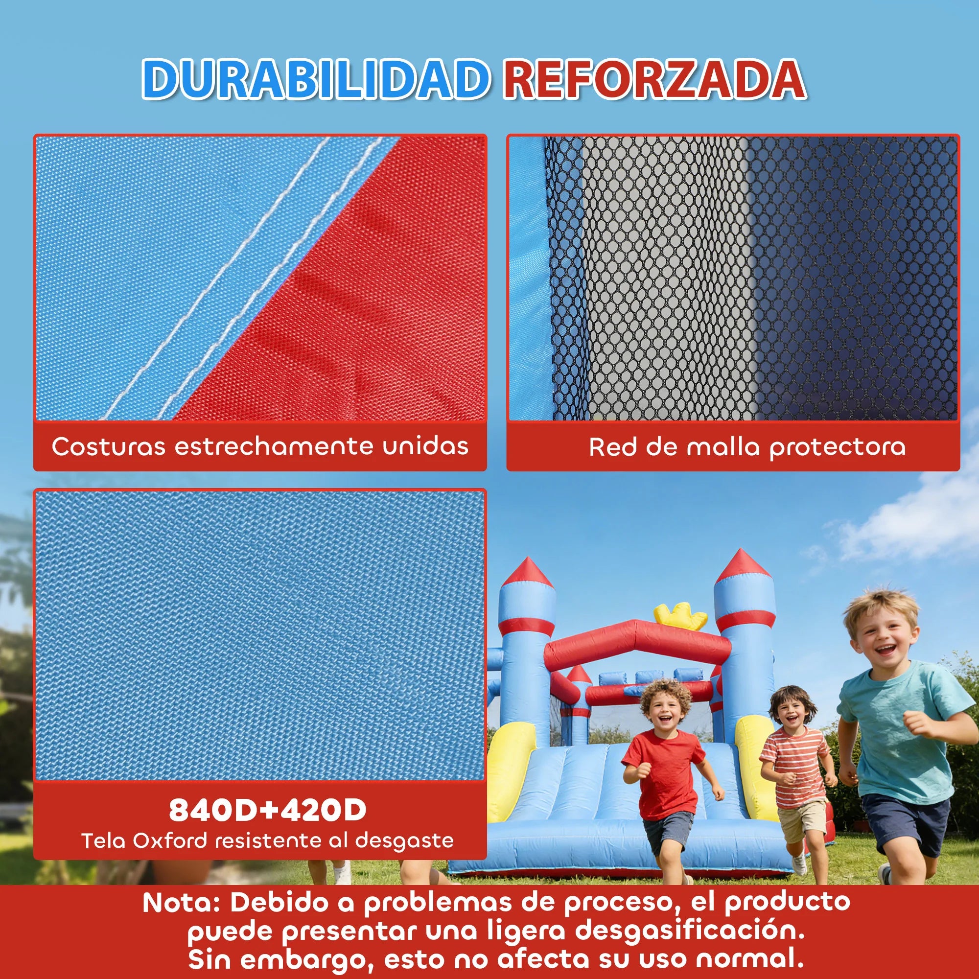 Château gonflable jeux interactifs enfants