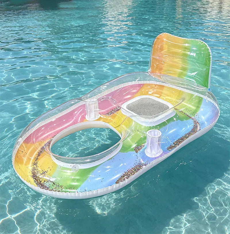 Canapé gonflable multicolore