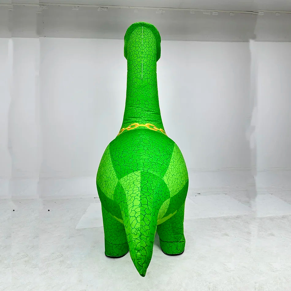 Costume gonflable dinosaure col long pour fête d'Halloween