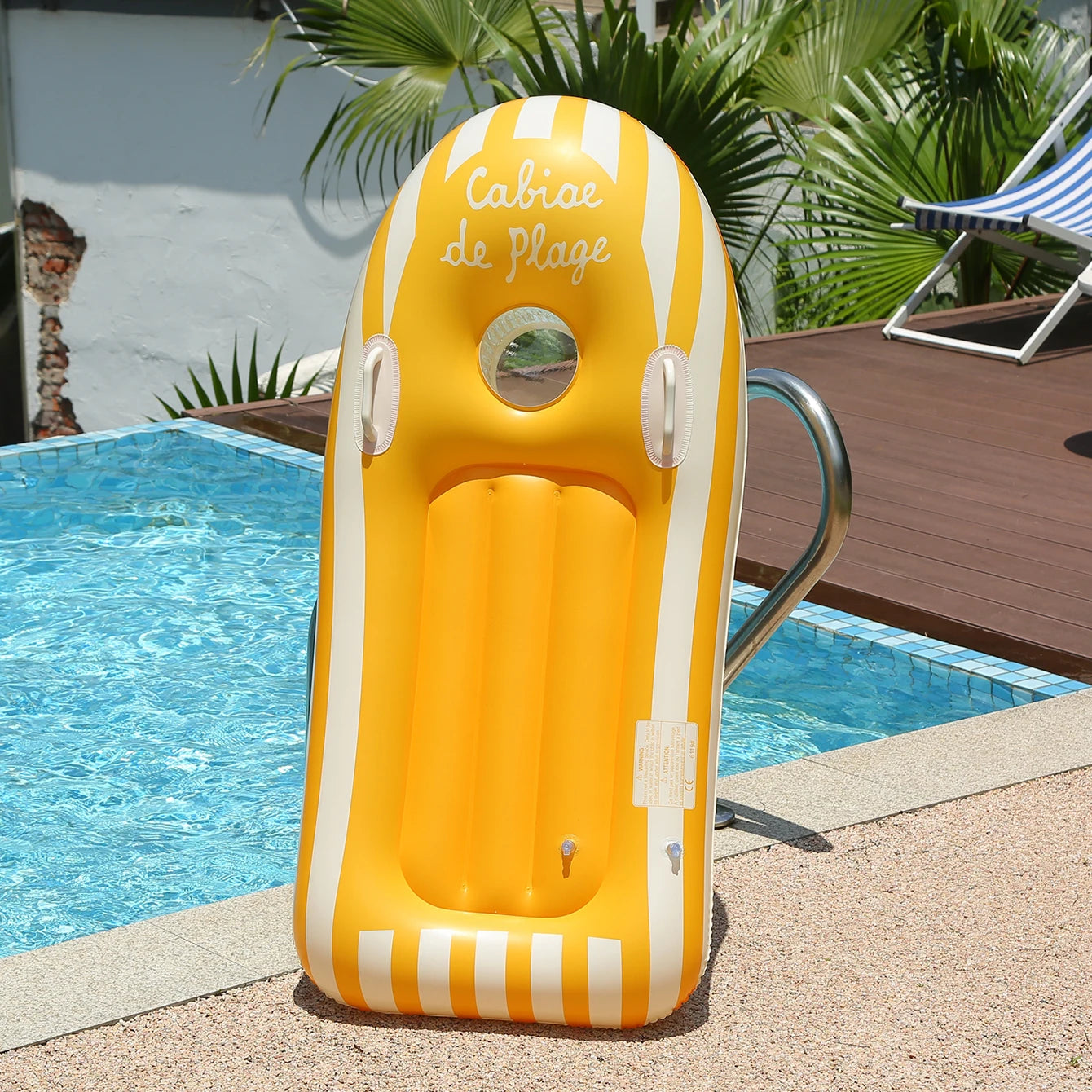Planche de surf gonflable pliante rayures nordiques