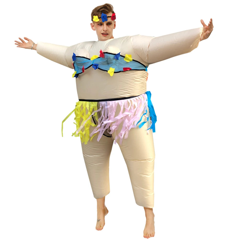 Costume lutteur gonflable ventilateur USB inclus