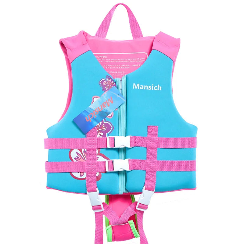 Gilet de natation gonflable enfant vue de face