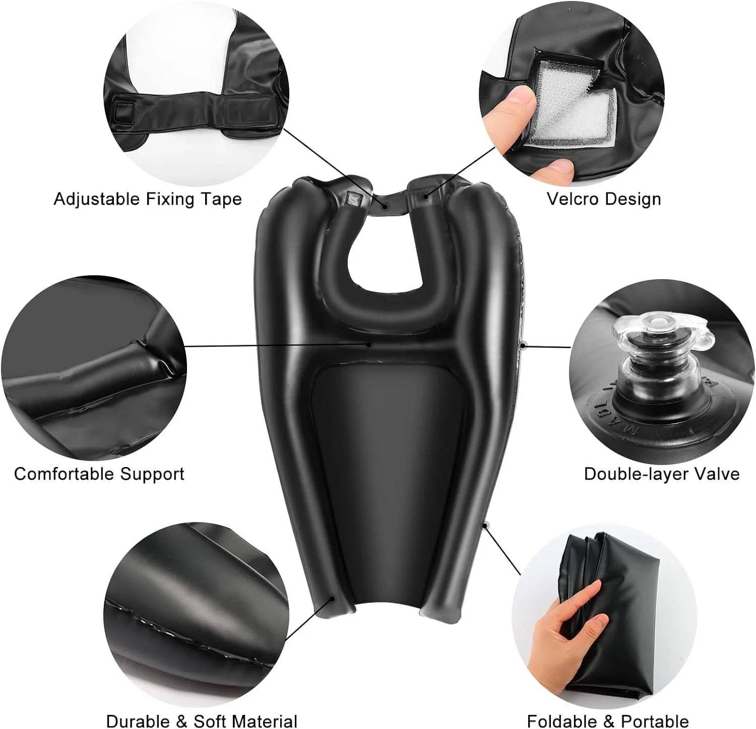 Bac à shampoing gonflable avec pompe