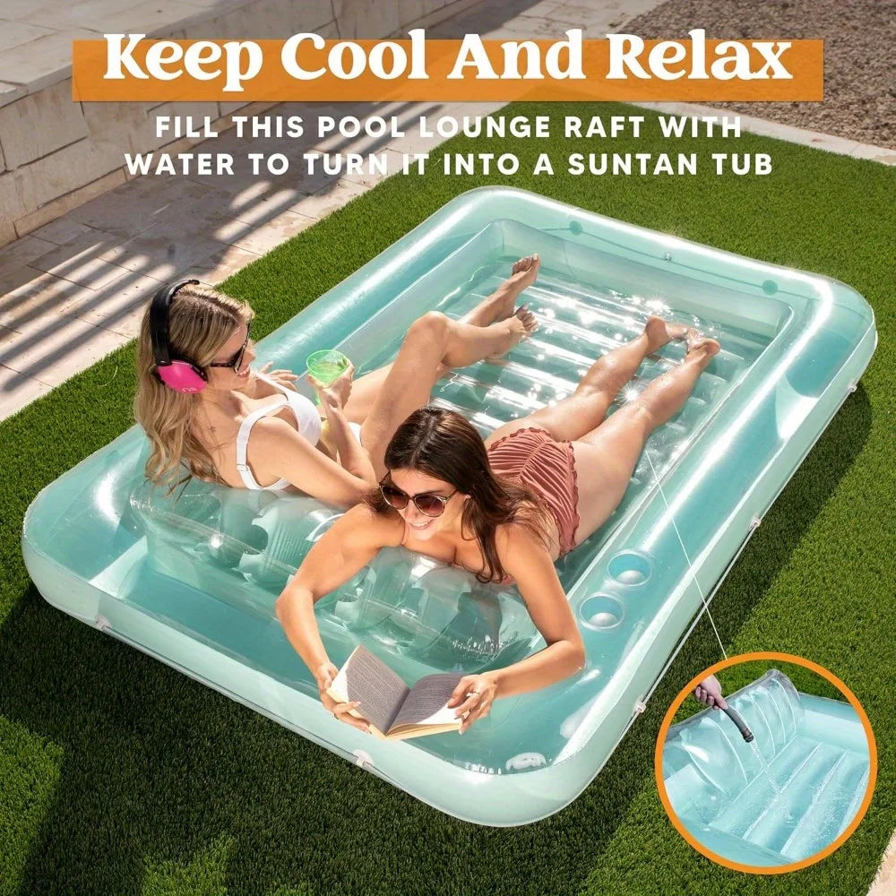 Détail du canapé gonflable bain de soleil