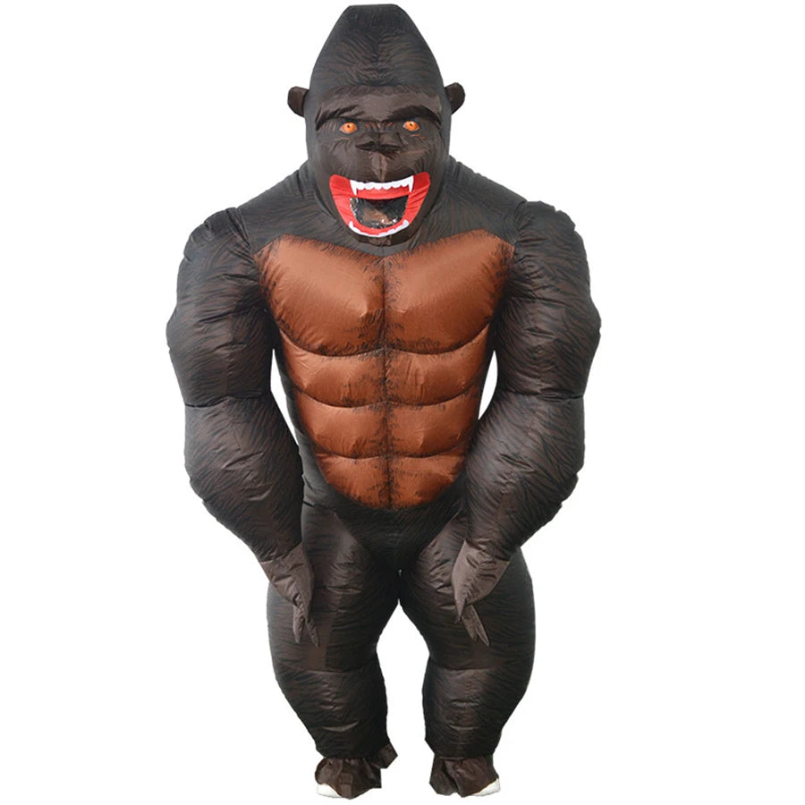 Déguisement King Kong gonflable adulte vue arrière