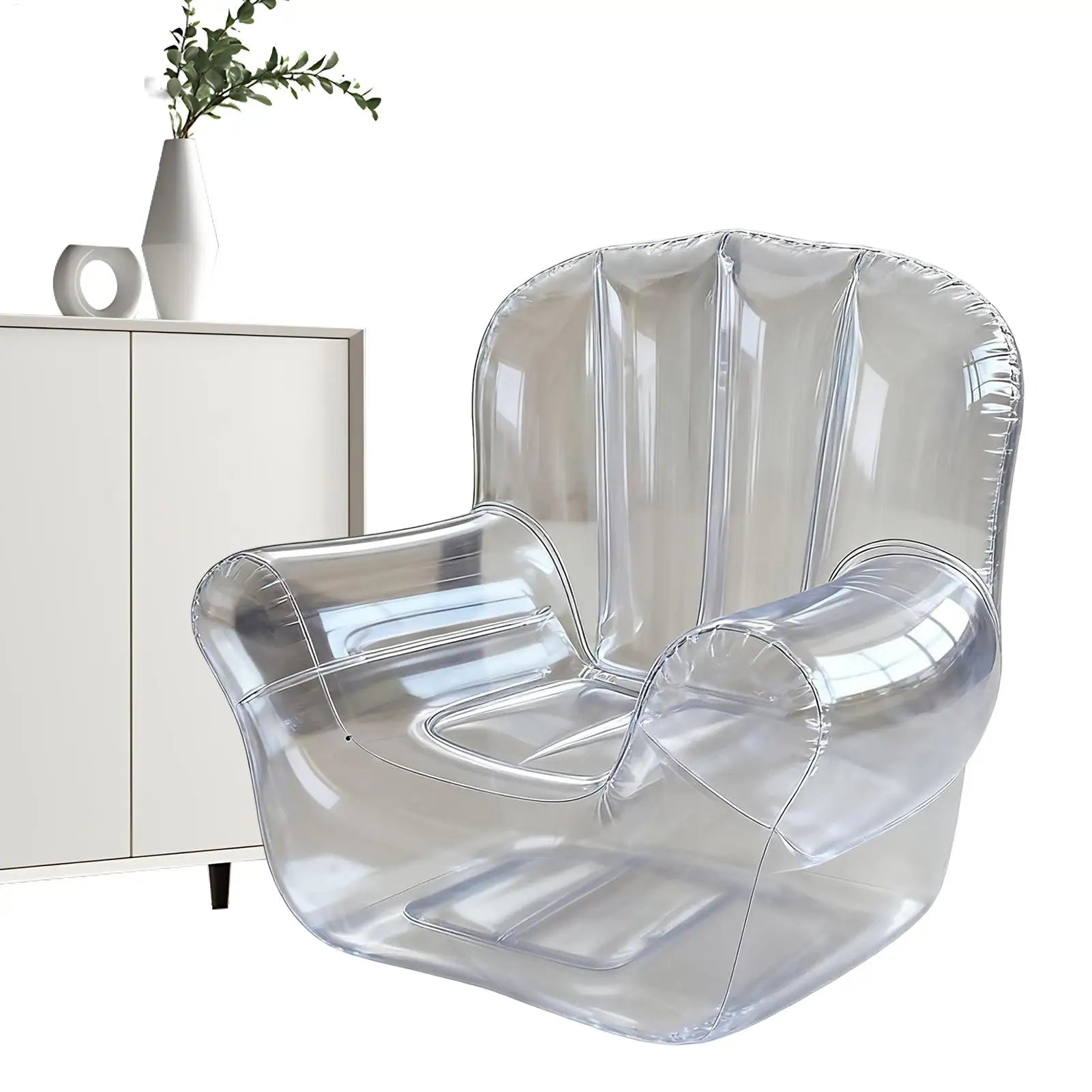 Canapé Gonflable Transparent PVC Épais - vue d'ensemble